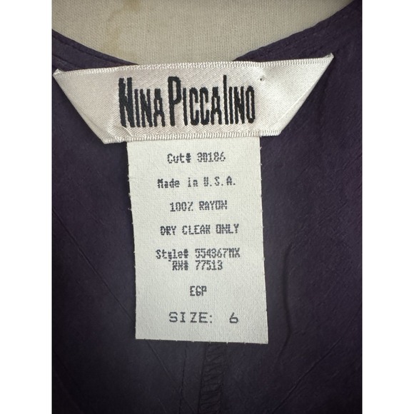 Womens Purple Faux Suede Maxi Dress Jacket Set Size 6 Evening Church Modest Vtg - Picture 9 of 12